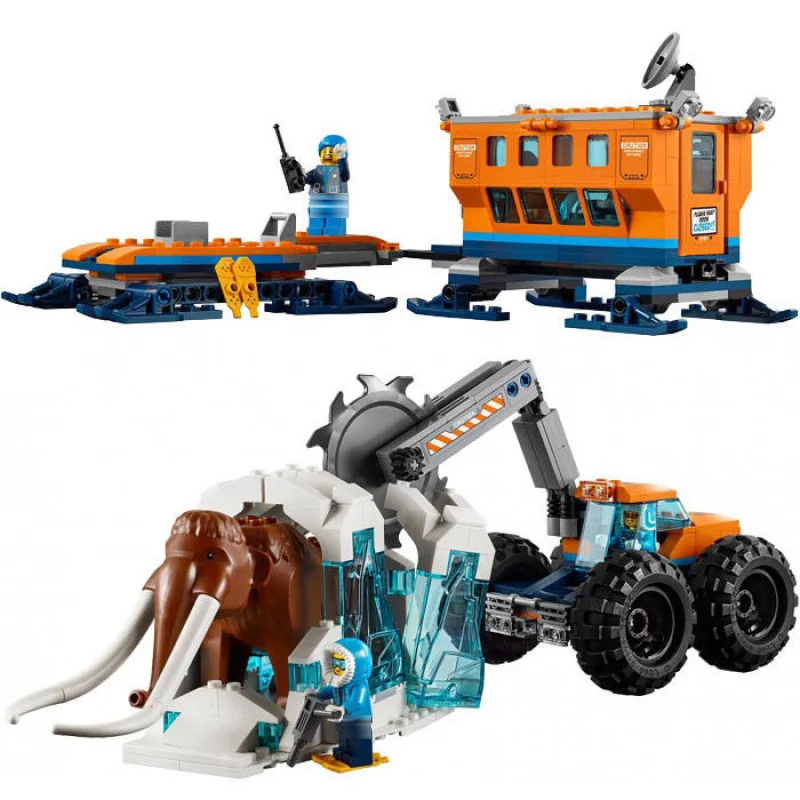 New City Arctic Exploration Compatible Legoing Arctic City 60195 Model Building Block Bricks Toys Children Gifts Christmas 28020