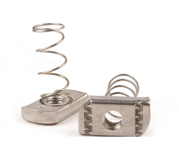 

304 steel nut M6 M8 M10 M12 Spring C section type structureOBLONG RECTANGLE Nut Carbon Steel fastener Alloy aluminum section bar