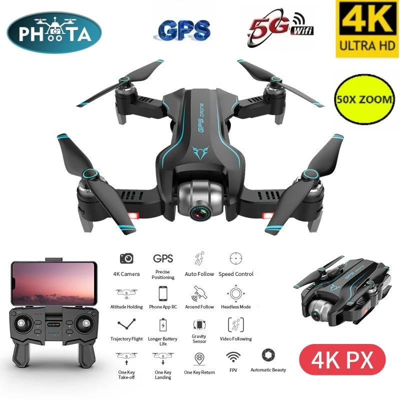 

S20 5G WIFI RC Drone GPS 4K profissional Selfie Drones with HD Camera WIFI FPV RC Quadcopter Foldable Dron drohne vs SG907