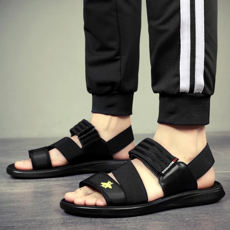 Sandalias antideslizantes hombre, zapatos de marca a la moda, calzado para caminar al aire libre, playa, Verano|Sandalias de hombre| - AliExpress