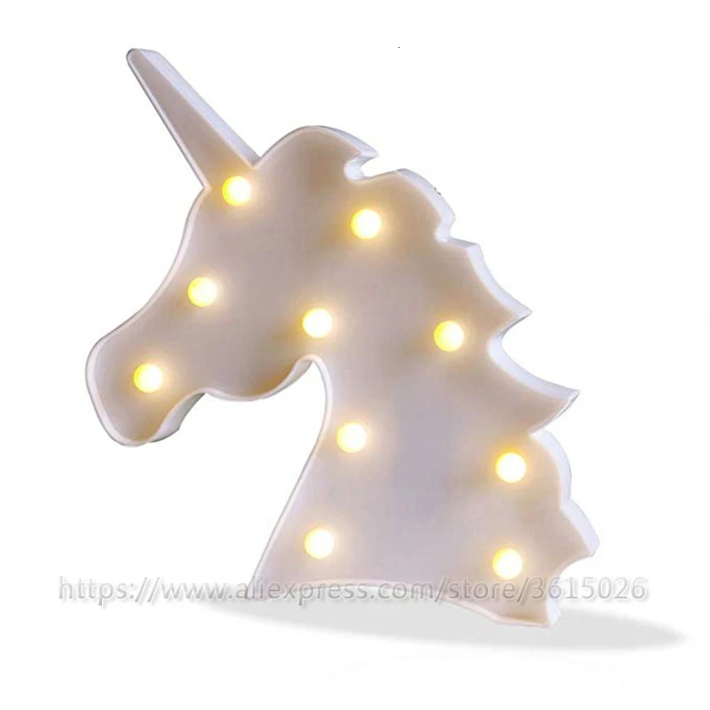 Последние животные светодиодный 3D ночник фландер Единорог Renault украшение детская комната лампа игрушка AA - Цвет: 8-unicorn