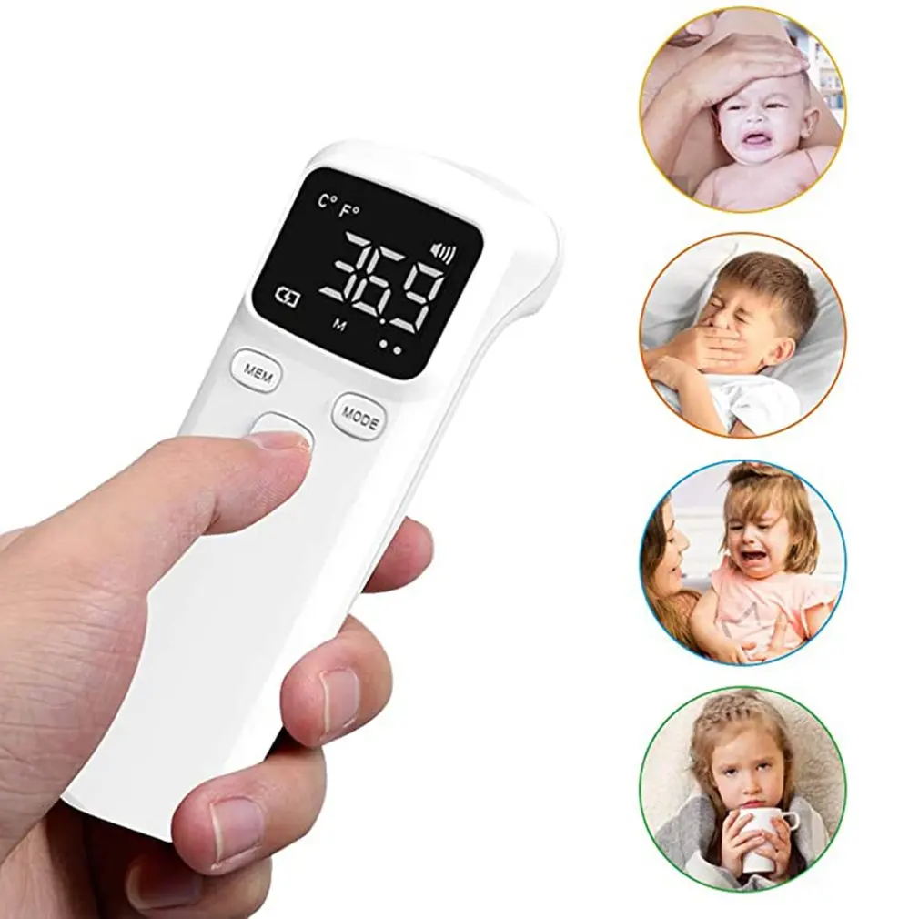 

Forehead Non-contact Infrared body Thermometer ABS for Adults and Children with Lcd Display Digital Laser Temperature Tool 1set