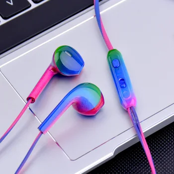 

Gradually changing color color matching network red trembles earpiece subwoofer Android intelligent wirecontrolled phone headset