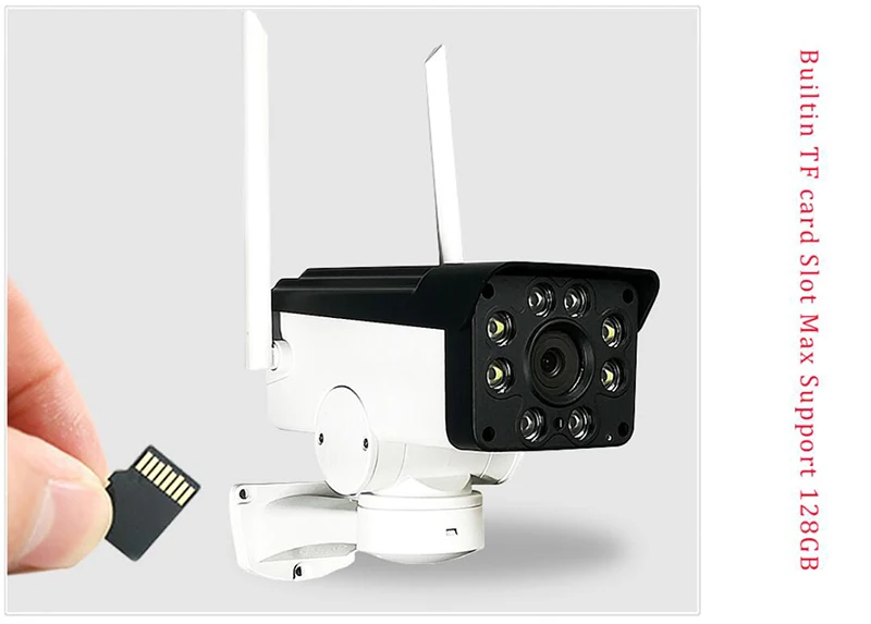 5 МП Starlight автоматическое отслеживание наружная Wifi мини 5X Zoom PTZ сетевая камера Wirelss