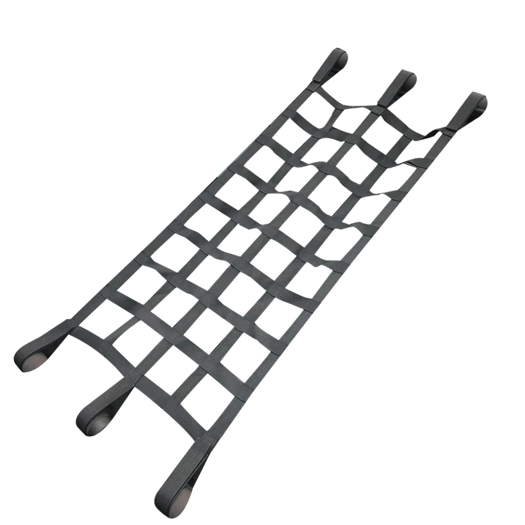 Heavy Duty Nylon Cargo Net Cover Back Window Roof Net Hammock Bed for Wrangler 97-17 Multifunctiona