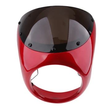 

7 in ch Motorcycle Universal Retro Headlight Fairing Windscreen Ornamental Mouldings Motorcycle Accessories for Cafe Racer