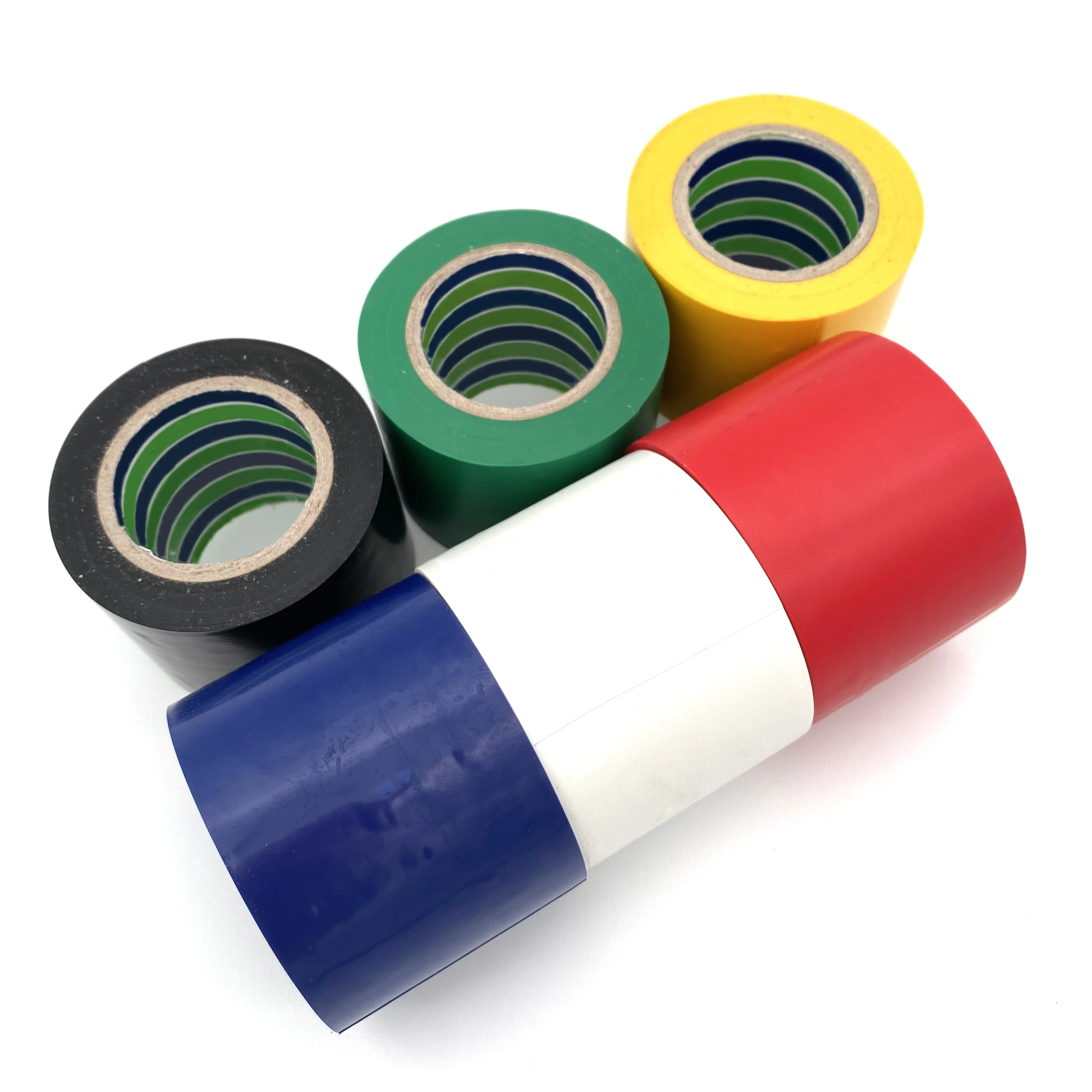 1 롤 PVC 전기 테이프 전기 절연 테이프 50mm 난연성 절연 접착 테이프 DIY 전기 도구 20m