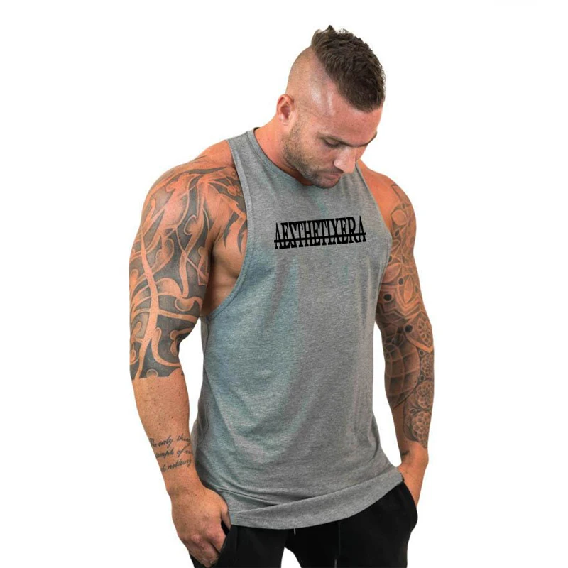 Muscleguys, хлопковые майки для тренажерного зала, мужские майки без рукавов для мальчиков, одежда для бодибилдинга, майка для фитнеса