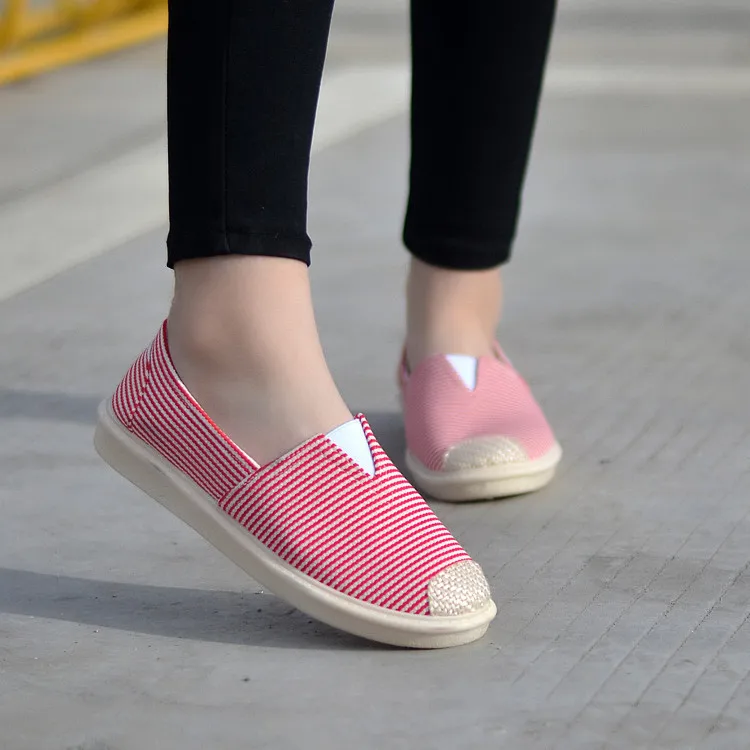 

2019 Spring And Summer New Style Korean-style Slip-on WOMEN'S Shoes Breathable Versatile Flat Lazy Canvas Shoes Casual STUDENT'S