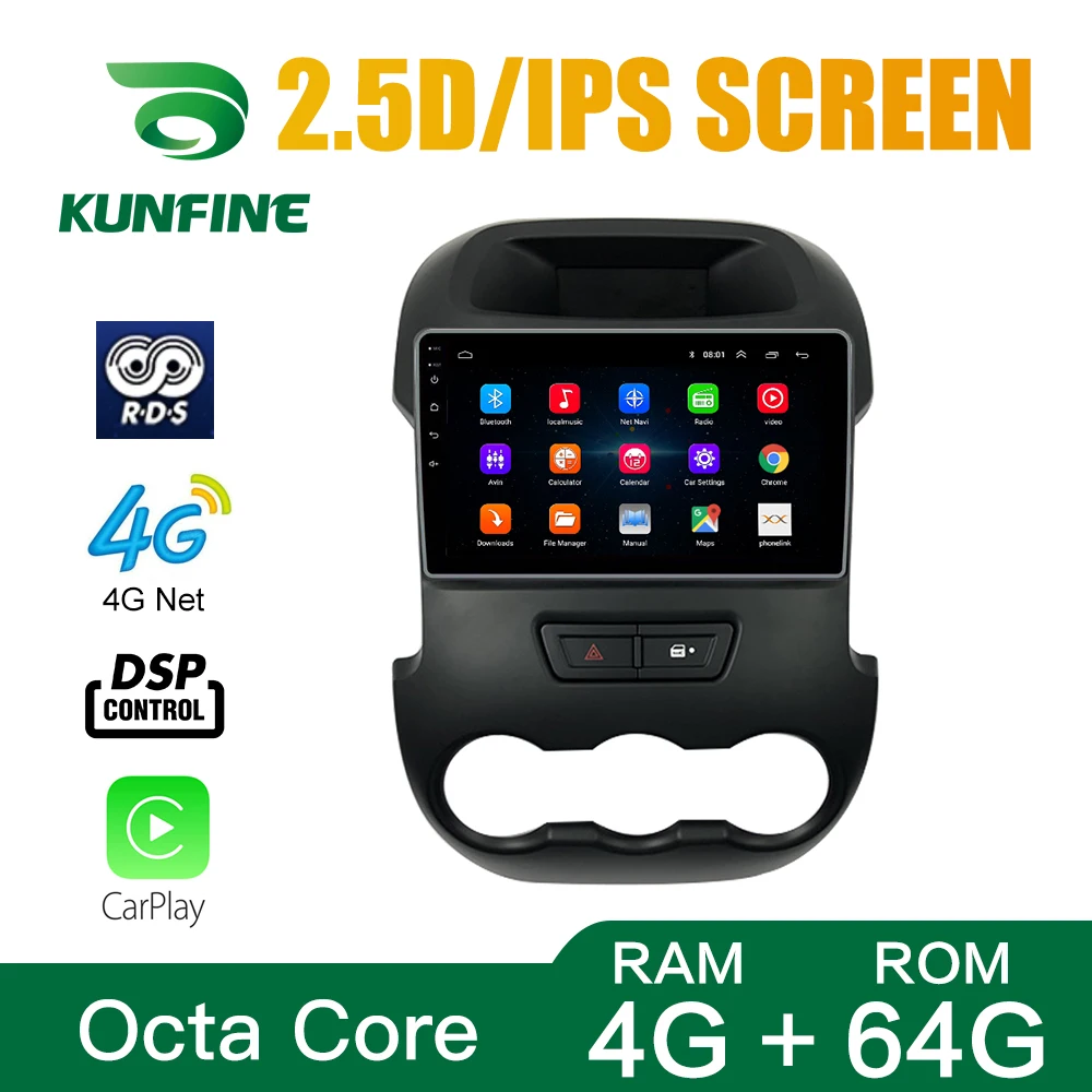 Car Radio For Ford RANGER 2011-2016 Octa Core Android 10.0 DVD GPS Navigation Multimedia Player Deckless Stereo WIFI | Автомобили и