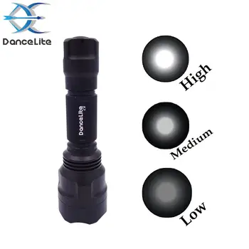 

DanceLite C8 1800Lumnes 3-MODE (High/Medium/Low) LED Flashlight Linterna with XM-L2 U3 LEDs Emitter