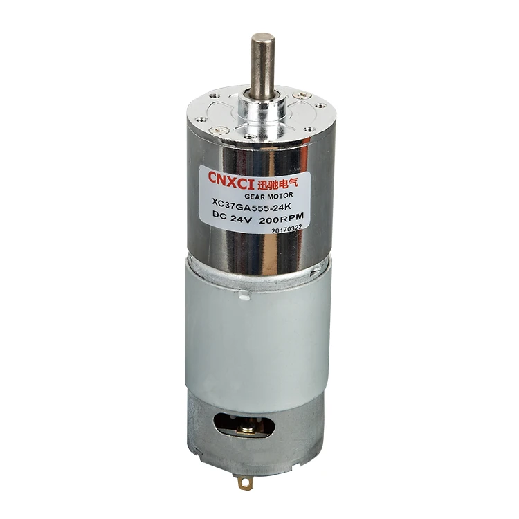 37GA555, dc12v 24v, 10-210RPM, forward and reverse, speed regulation, high torque