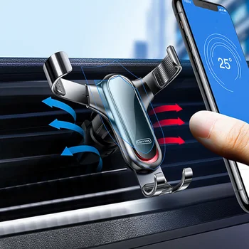 

Air Vent Car Phone Holder Clip Mount 360 Degree Rotation Non Slip Stable Gift Universal Easy Operate Gravity Auto-Clamping