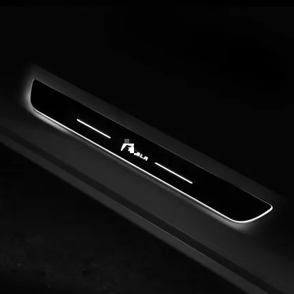 Подходит для Tesla model3 Добро пожаловать педаль порог светодиодный Добро пожаловать педаль с лампой украшения - Название цвета: White
