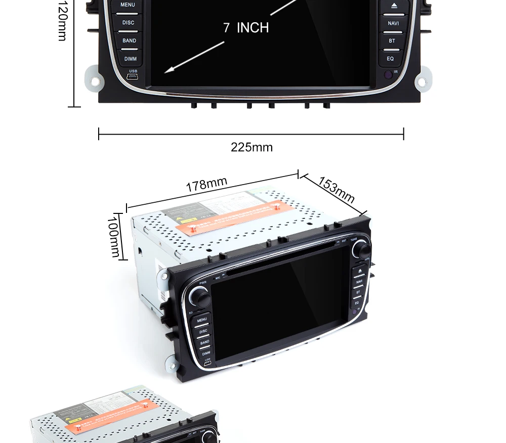 2 din Android 9 Автомагнитола для Ford Focus 2 3 mk2 Kuga Mondeo 4 FiestaTransit подключение S-C MAX Мультимедиа gps навигация головное устройство