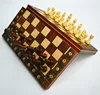 Jeu de dames de Backgammon magnétique 3-en-1, jeu de société pliable, jeu International d'échecs, équipement de divertissement ► Photo 2/6