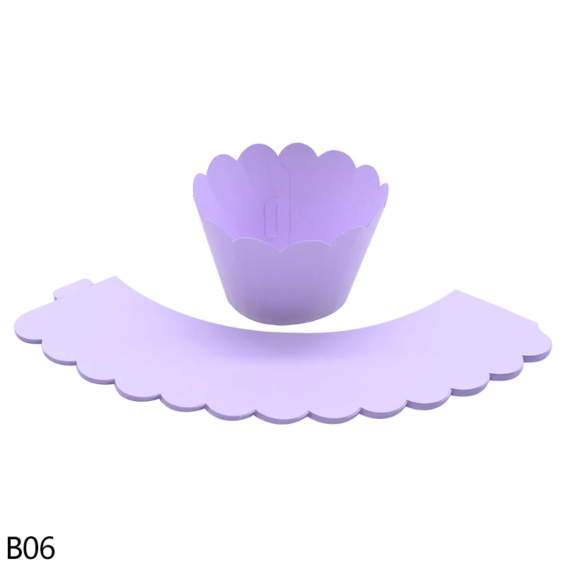 B06-12pcs 12 шт./лот, 7 цветов, круглые формы для выпечки тортов, декоративные инструменты, сделай сам, для свадьбы, Рождества, дня рождения, вечеринки, Нового года, бумажный лоток для кексов - Цвет: B06-12pcs