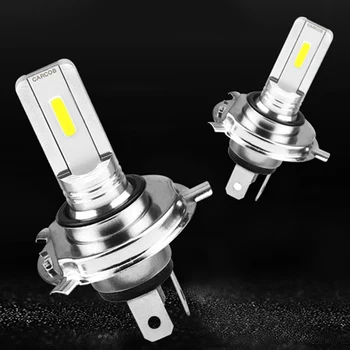 

2pcs 6500K Xenon White H4 LED Fog Lamp Headlight Bulb High Power 6500k 100W Double Sided Car Parts Good Heat Dissipation Effect