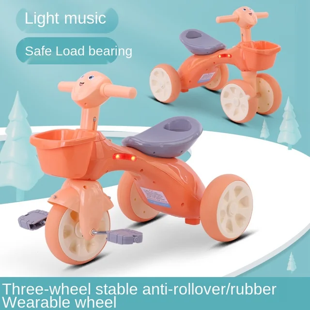 Doki Toy Children's Scooter With Music And Light Walker Children's Four-wheel Balance Bike Without Pedals 1-3 Years Old 1