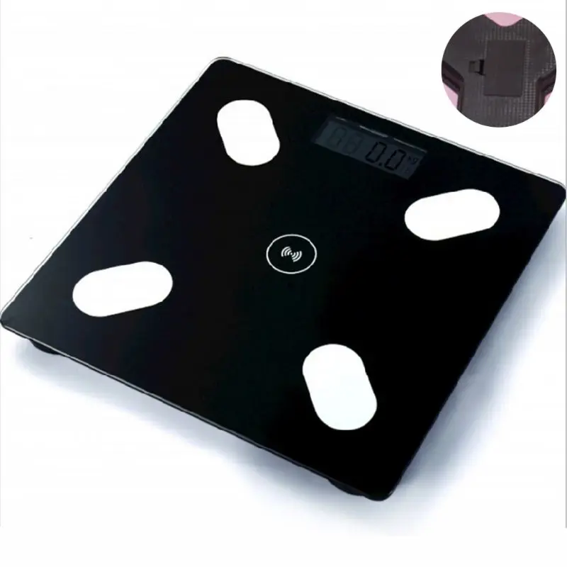 2-BK Bluetooth scientical Smart Body Fat Scale электронный светодиодный цифровой весы Bluetooth APP Android IOS A5YD - Цвет: 2-BK