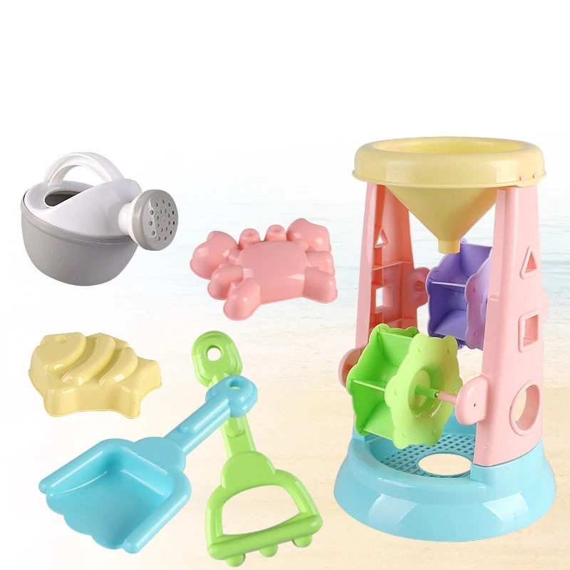 Best Children'S Beach Toy Set Hourglass Toy Beach Mold Beach Shovel Tool Set Sandbox Toy Children'S Outd