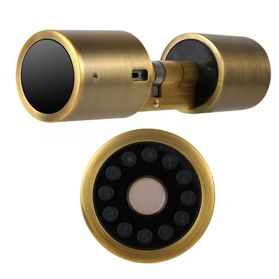 

Smart Fingerprint Password Bluetooth APP Keyless Entry Safety Cylinder Door Lock