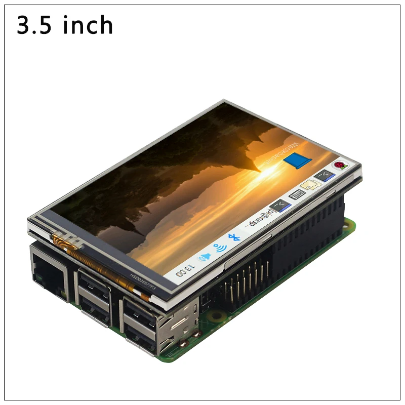 4 дюйма 3,5 дюйма сенсорный экран для Raspberry Pi 4B/3B+/3B 125 МГц ips lcd HDMI дисплей для raspbit/Ubuntu/Kali/Retropie