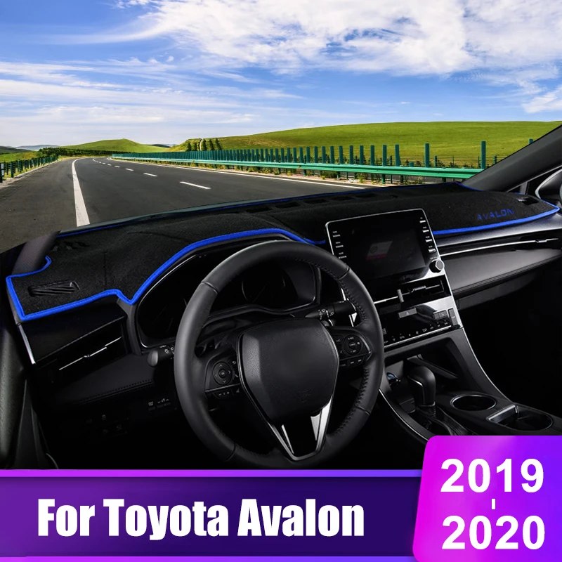 

For Toyota Avalon 2019 2020 Car Dashboard Cover Mats Avoid Light Pad Instrument Platform Desk Anti-UV Carpets Auto Accessories