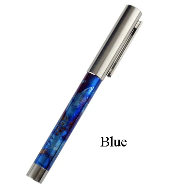 Титановый сплав подарок Студенческая подписи тактическая ручка Самообороны Ручка Вольфрамовая сталь сломанная оконная ручка - Цвет: Синий