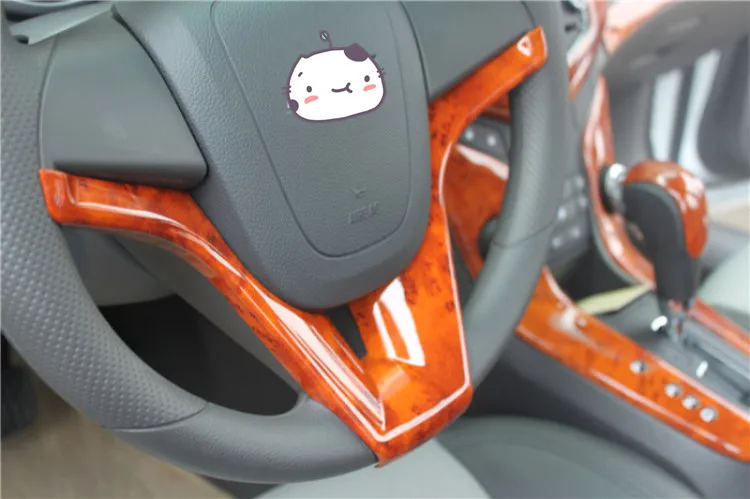 Для 2009- Chevrolet Cruze карбоновая рама рулевое колесо панель тире крепление отделка комплект для переоборудования фасции лицевая рамка