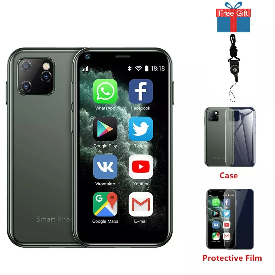 Mini Android 6.0 Cell Phones With 3D Glass Slim Body HD Camera 2 Sim Quad Core Google Play Market Smallest Smartphone SOYES XS11 laptop ram