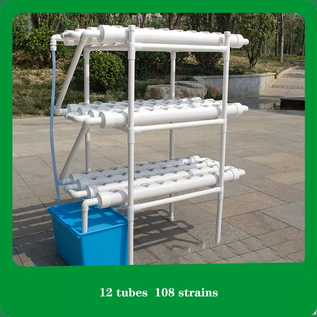 Háztartási Erkély Zöldség- És Gyümölcs Ültetési Állvány 3 Rétegű 12 Cső Segítetlen Tenyésztési Zöldségültetvény - Image 2