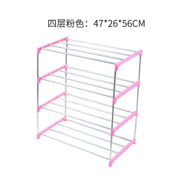 

Shoe Rack Trumpet 3 Layer 4 Layer Simple Shoe Rack Shoemaker Stainless Steel Assembly Home Dustproof Dormitory Storag