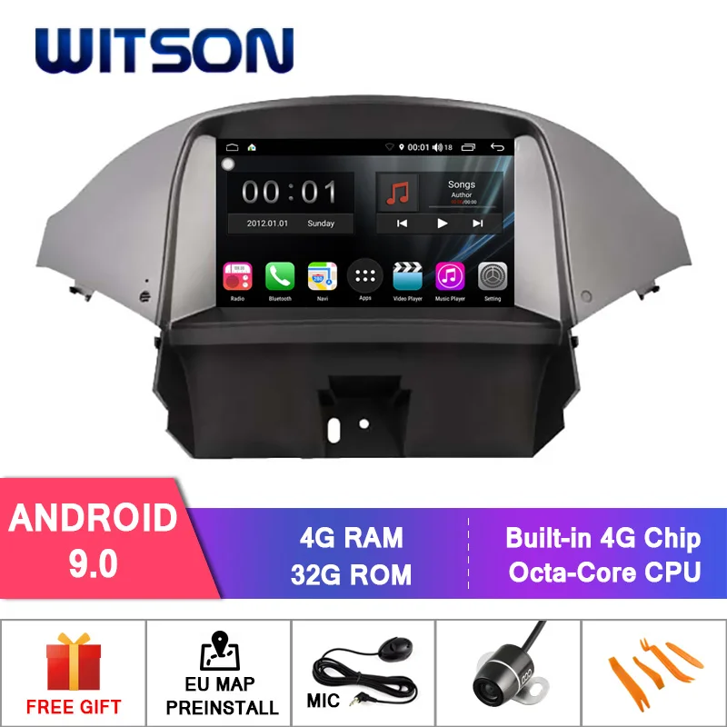 WITSON S300 Android 9 0 автомобильный DVD для CHEVROLET ORLANDO 2012 8 Octa Core 4 Гб RAM 32 flash GPS + GLONASS WIFI/4G DSP DAB
