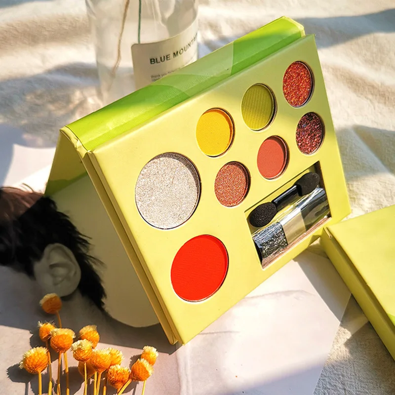 8 Color Nude Shining Eyeshadow Makeup Glitter Pigment Smoky Eye Shadow Pallete Waterproof Cosmetics Eye Shadow Make Up TSLM1
