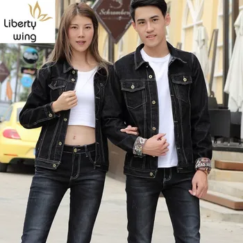 

Sets Mens 2020 Autumn Hot Fashion Slim Fit Sleeve Biker Style Black Jackets Vintage Straight Full Length Jeans Suits Man