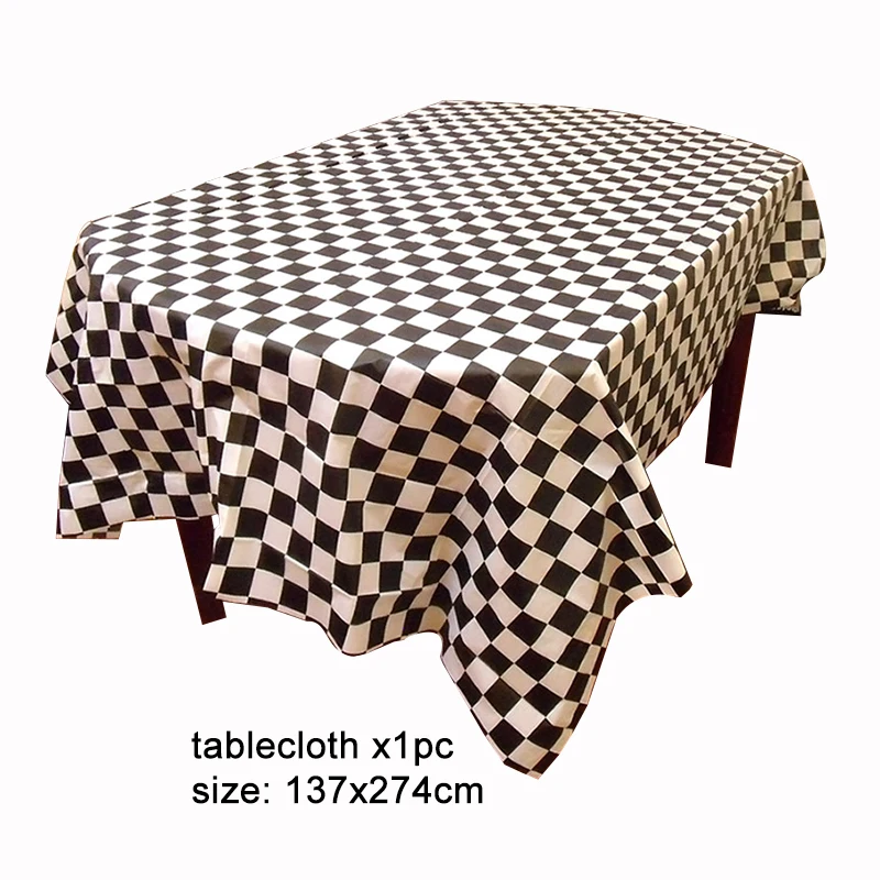 tablecloth x1pc Для 8 человек казино вечерние украшения игральных карт тема вечерние День рождения поставки взрослая курица вечерние бакалавра вечерние украшения - Цвет: tablecloth x1pc