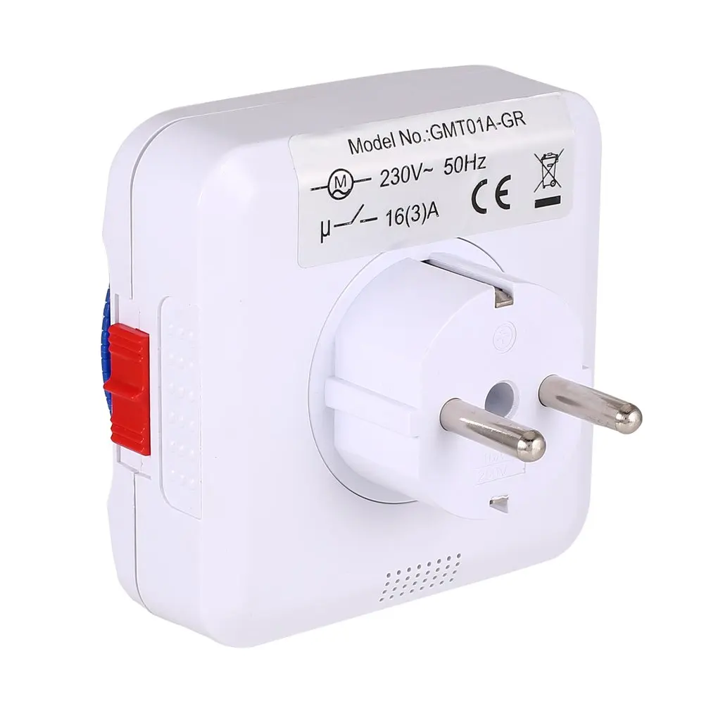 24 Hours Plug in Mechanical Grounded Programmable Timer Switch Smart Countdown Switch Socket Indoor Auto Power off 230V
