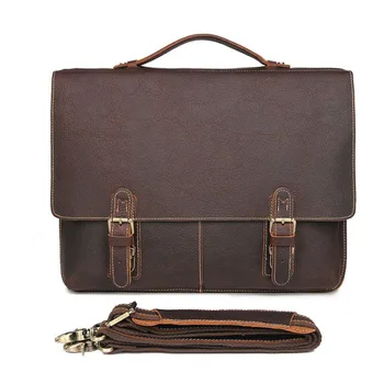 

YILUNXI South Korean style male shoulder bags wear-resisting Head layer cowhide handbags portable Simple virile Messenger bags