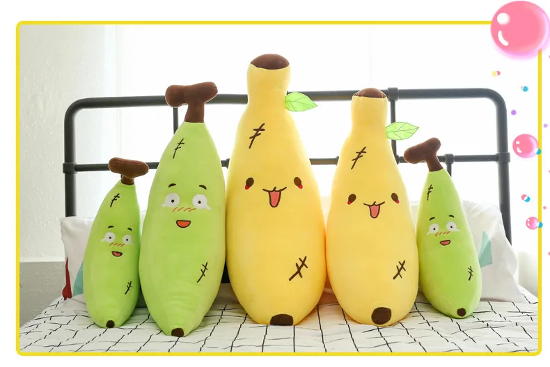 Креативные милые куклы банан Мягкие плюшевые игрушки мягкие фрукт банан плюшевые подушки для девочек подарок для дома Decora игрушки