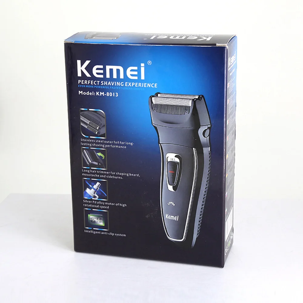 KEMEI бритва перезаряжаемая электрическая возвратно-поступательная бритвенная машина роторный триммер для волос Бритва KM-8013 уход за лицом