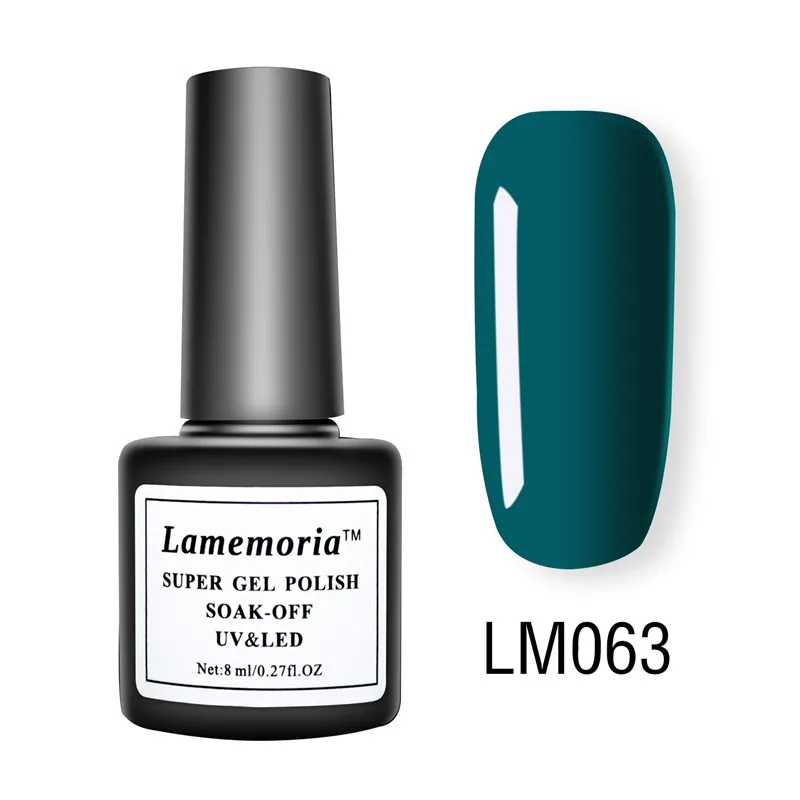 Lamemroia, 8 мл, Гель-лак для ногтей, 36 цветов на ваш выбор, УФ светодиодный, быстросохнущий, стойкий, замачиваемый, лак, модный - Цвет: LM-63