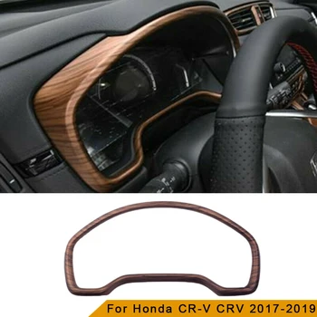 

ABS And Peach Wood Grain Front Dashboard Frame Cover Trim For Honda CR-V CRV 2017-2019 Made Of High Quality Material