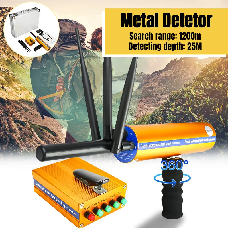 

Handhold Underground Gold Metal Detector 1200M Long Range Search Treasure Hunter Finder Scanner Tracker Metal Circuit Detector