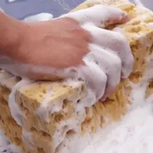 Модная новинка практичная желтая Нескользящая губка для мытья автомобиля, инструмент для мытья автомобиля, Аксессуары для мотоцикла, инструменты для чистки автомобиля