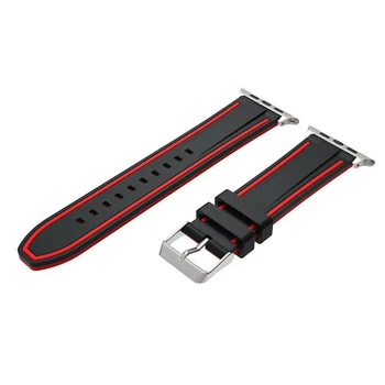 

Colorful Silicone Sport Wrist Band Strap Bracelet For iWatch Watch Series 1/2/3/4 Silicone Strap Smart Replacement Accessories