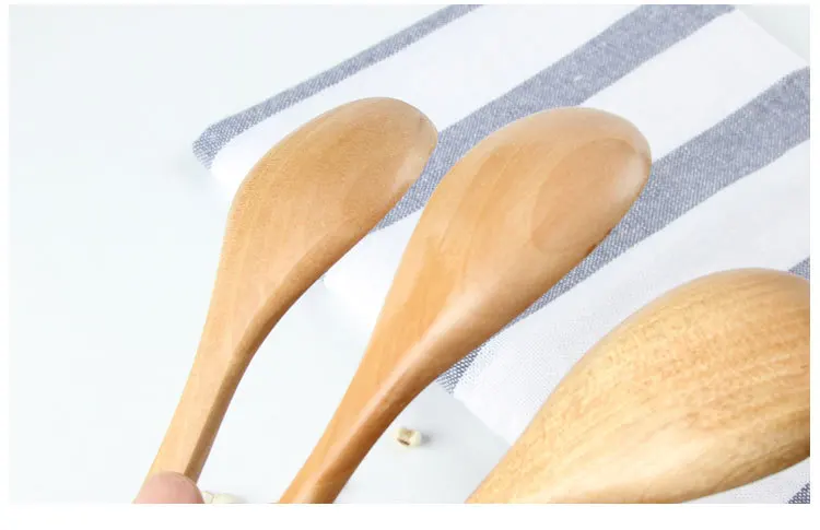 Деревянные столовые приборы в японском стиле, лаковая ложка Theaceae, экологически чистая деревянная ложка для здоровья, многоцелевой ластик/Перемешивание S