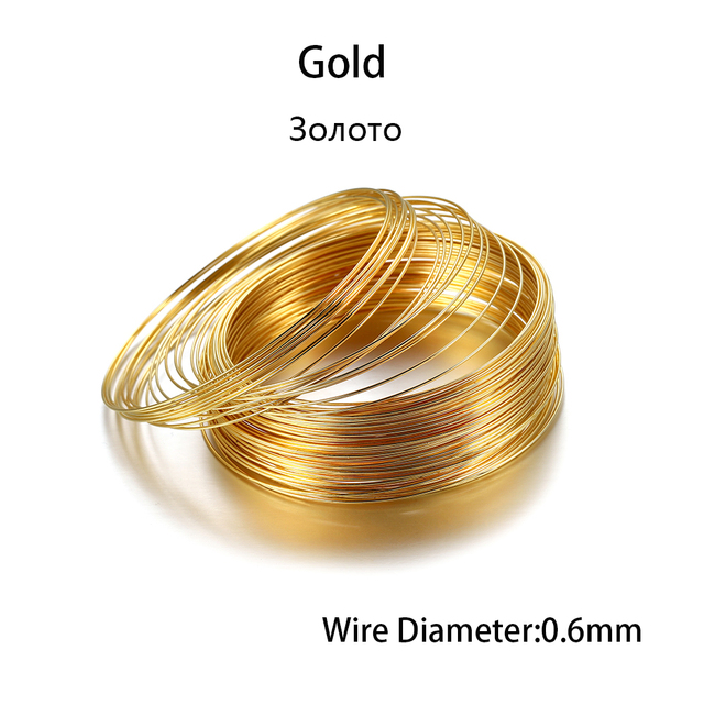 0.6mm Memory Beading Steel Wire Beading Wire For DIY Jewelry Findings Bangle Bracelet Making Accessories Supplies