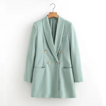 

women blazer pockets Single buckle long sleeve office dress wear coat women female casual outerwear tops women coat mujer Y852