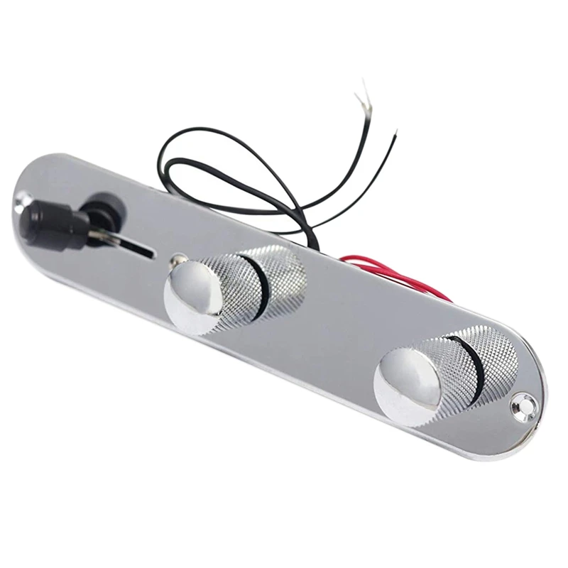

3 Way Switch Control Pots for Fender Tele Guitar Chrome Prewired Control Plate